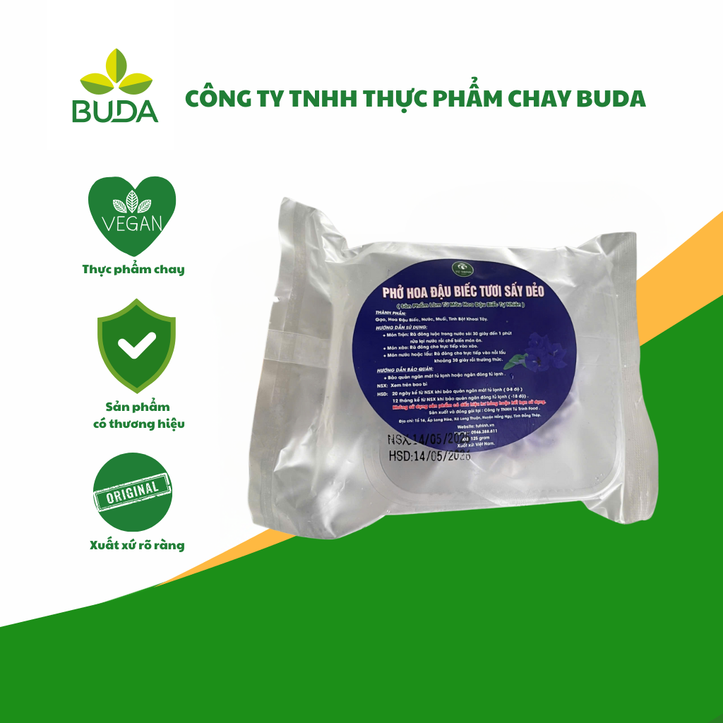 Phở hoa đậu biếc tươi sấy dẻo Tú Trinh