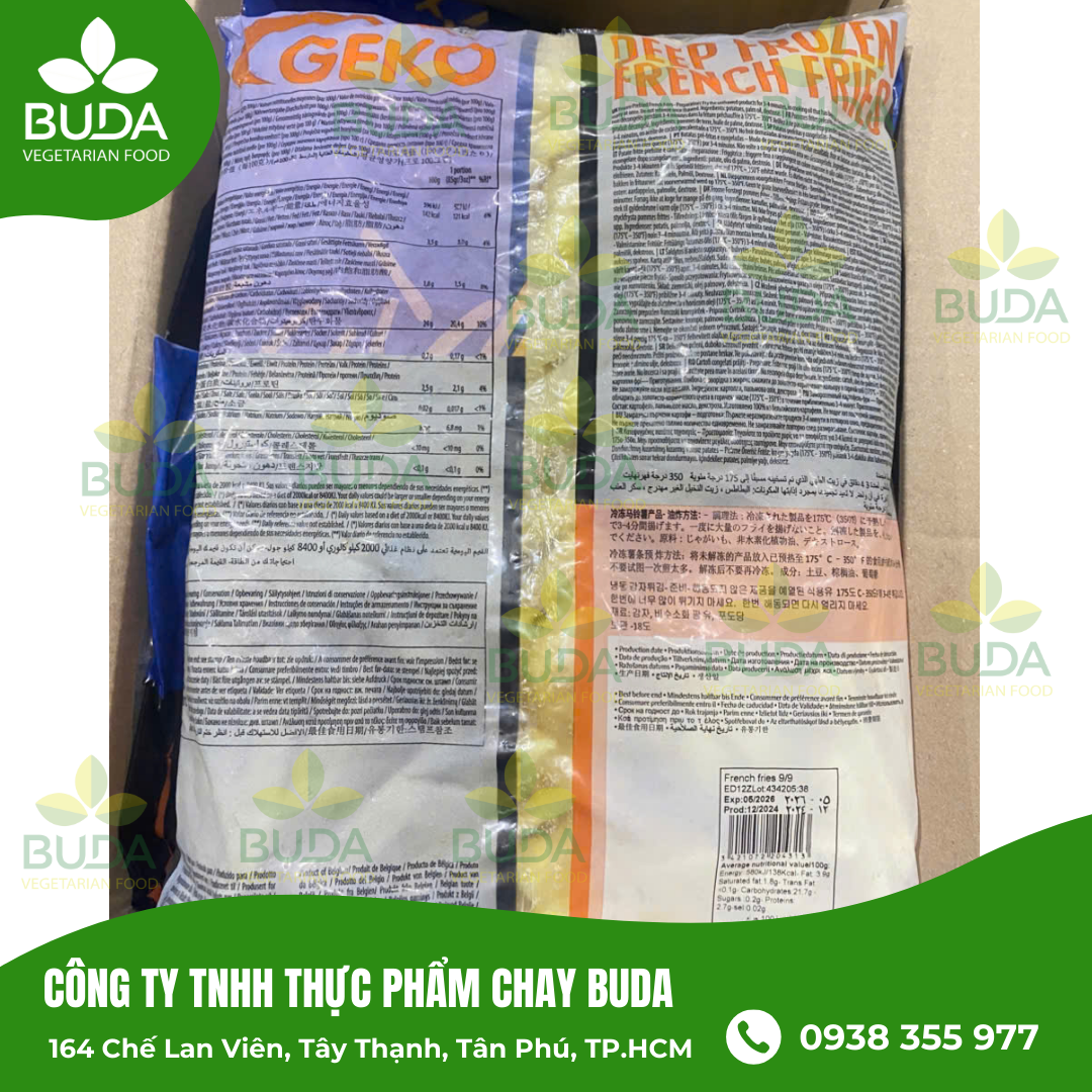 Khoai tây chiên Geko 7/7 - sỉ số lượng lớn liên hệ trực tiếp