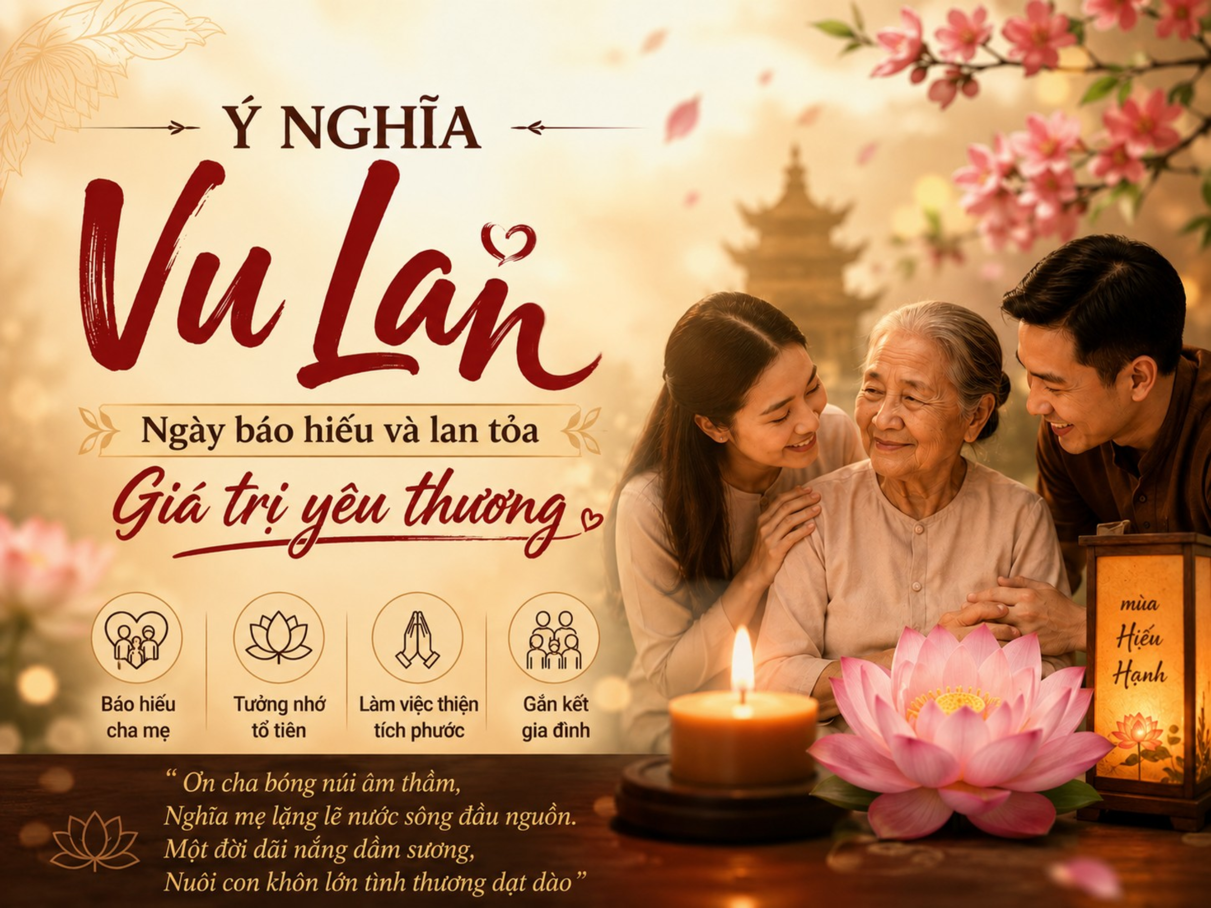 Ý Nghĩa Ngày Vu Lan 15/7 Âm Lịch – Lễ Báo Hiếu Cha Mẹ
