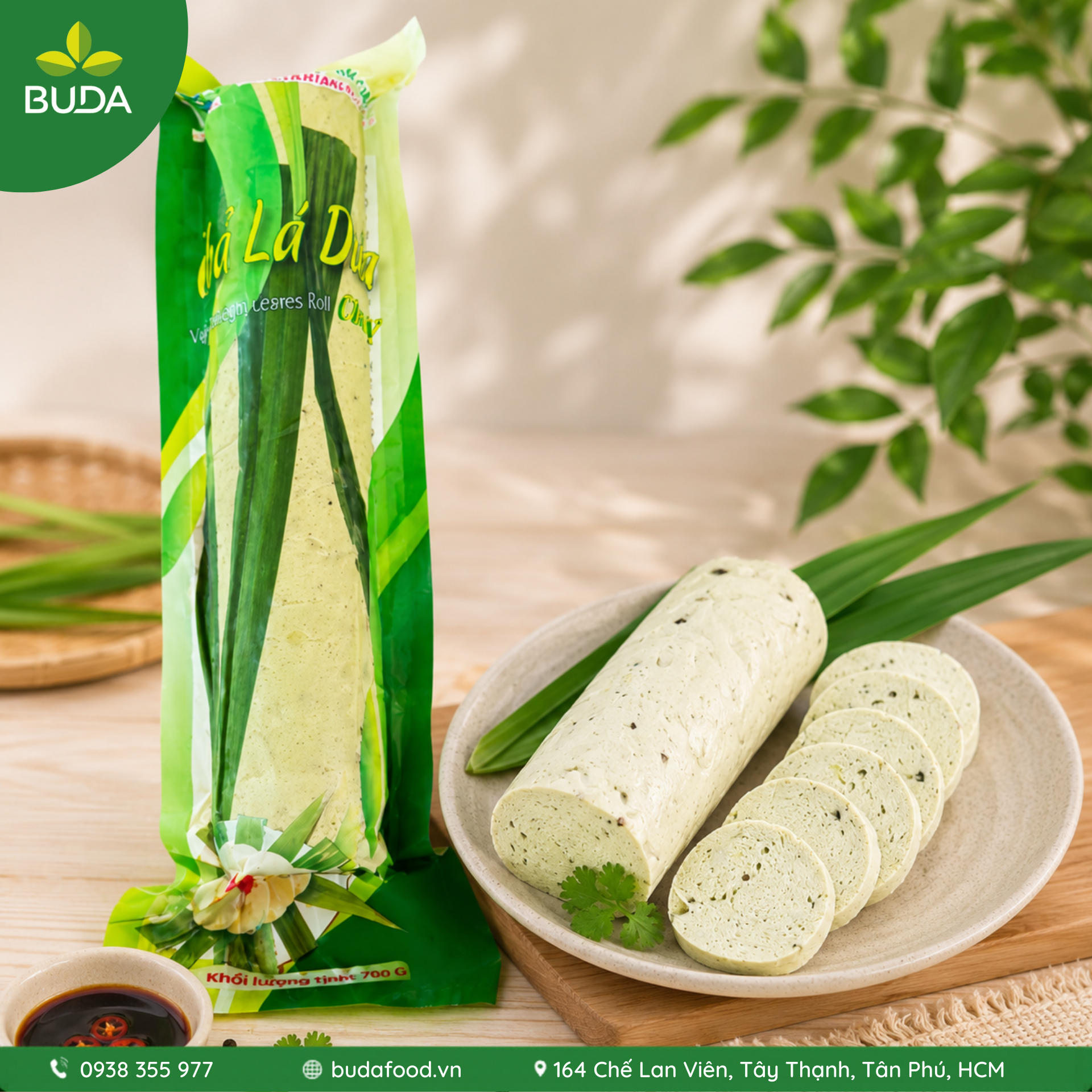 Chả lá dứa chay 650g