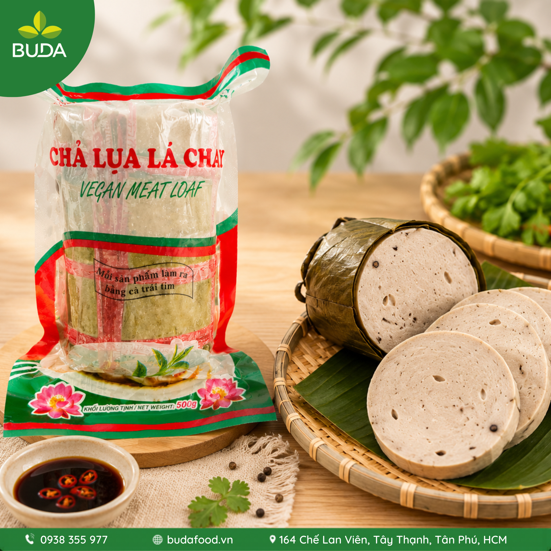 Chả lụa lá chay 500g Thanh Dũng