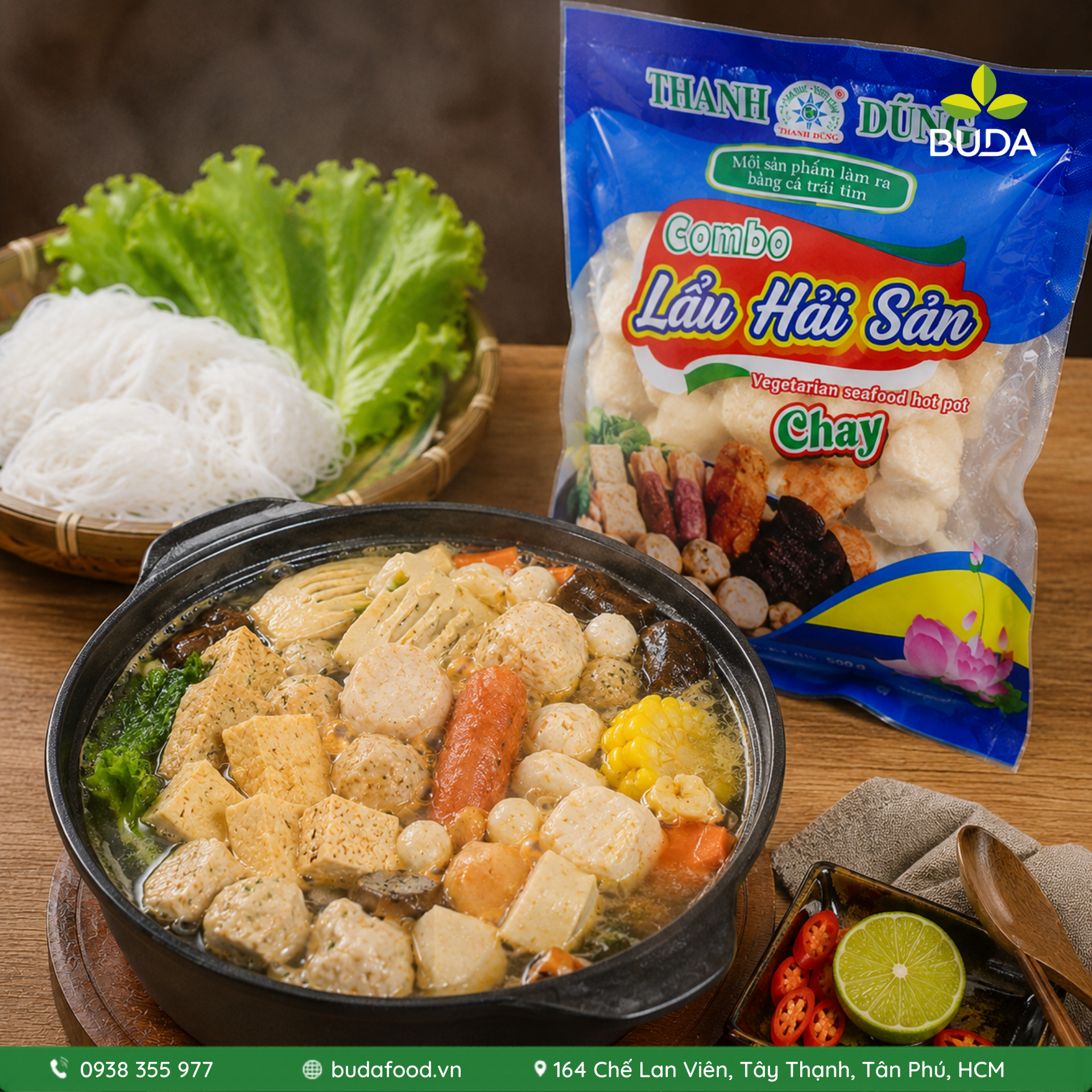 Combo Lẩu Hải Sản chay Thanh Dũng 500g
