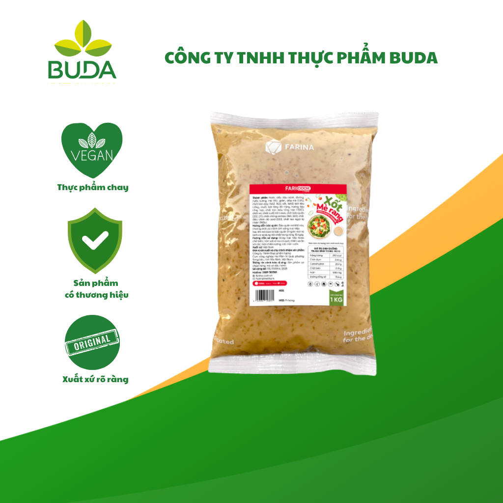 Sốt mè rang - 1kg/túi - hiệu Faricook