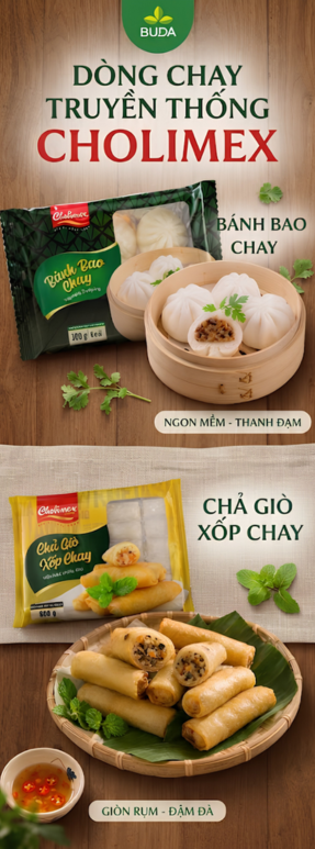 Bánh bao & chả giò chay