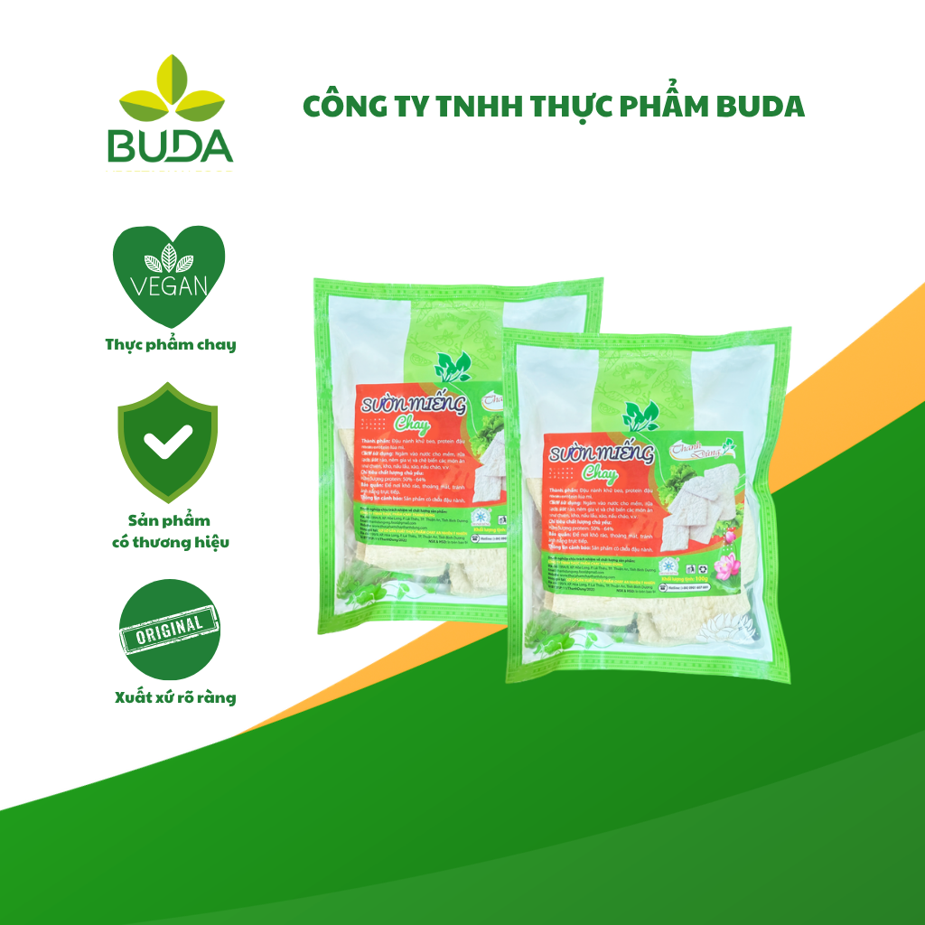 Sườn Miếng Chay đậu nành khử béo 100g Thanh Dũng
